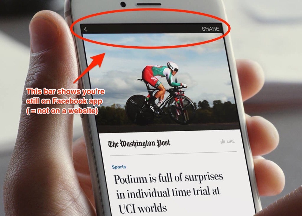 FB instant articles example