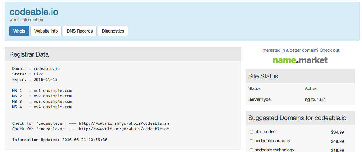 whois